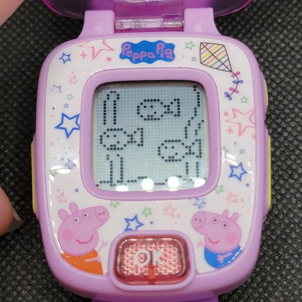 VTech Peppa Pig Learning Watch Pink & Purple Activities Games w/Sound